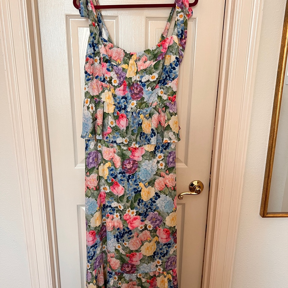 Show Me Your MuMu Multicolor Floral Maxi Dress